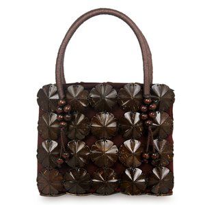 "Blooming Coconut"  Handbag Handcrafted from Coconut Shells
